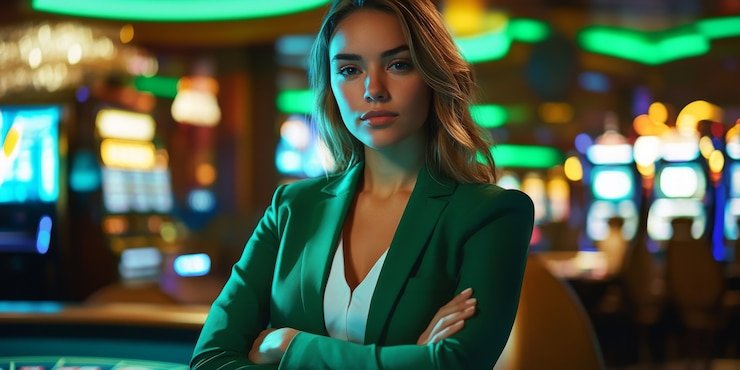 Tampilan meja Live Casino starslot777 dengan dealer langsung di layar Android