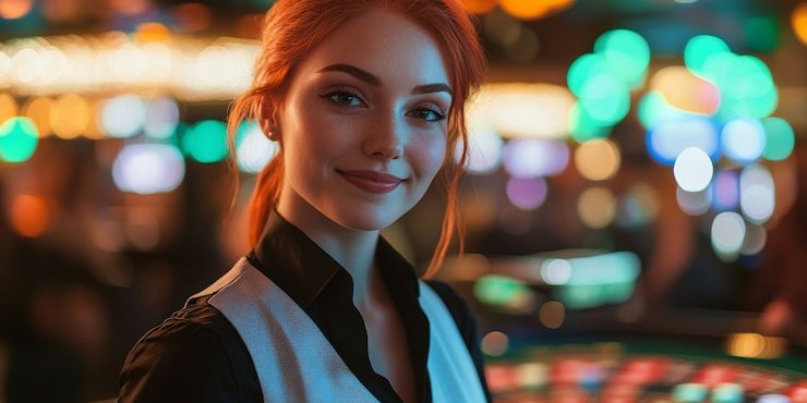 Ilustrasi mekanisme gulungan slot online dengan simbol-simbol khas permainan kasino digital